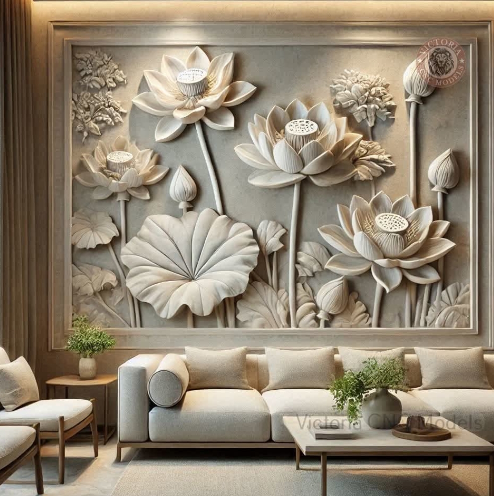 Home flower mural art 