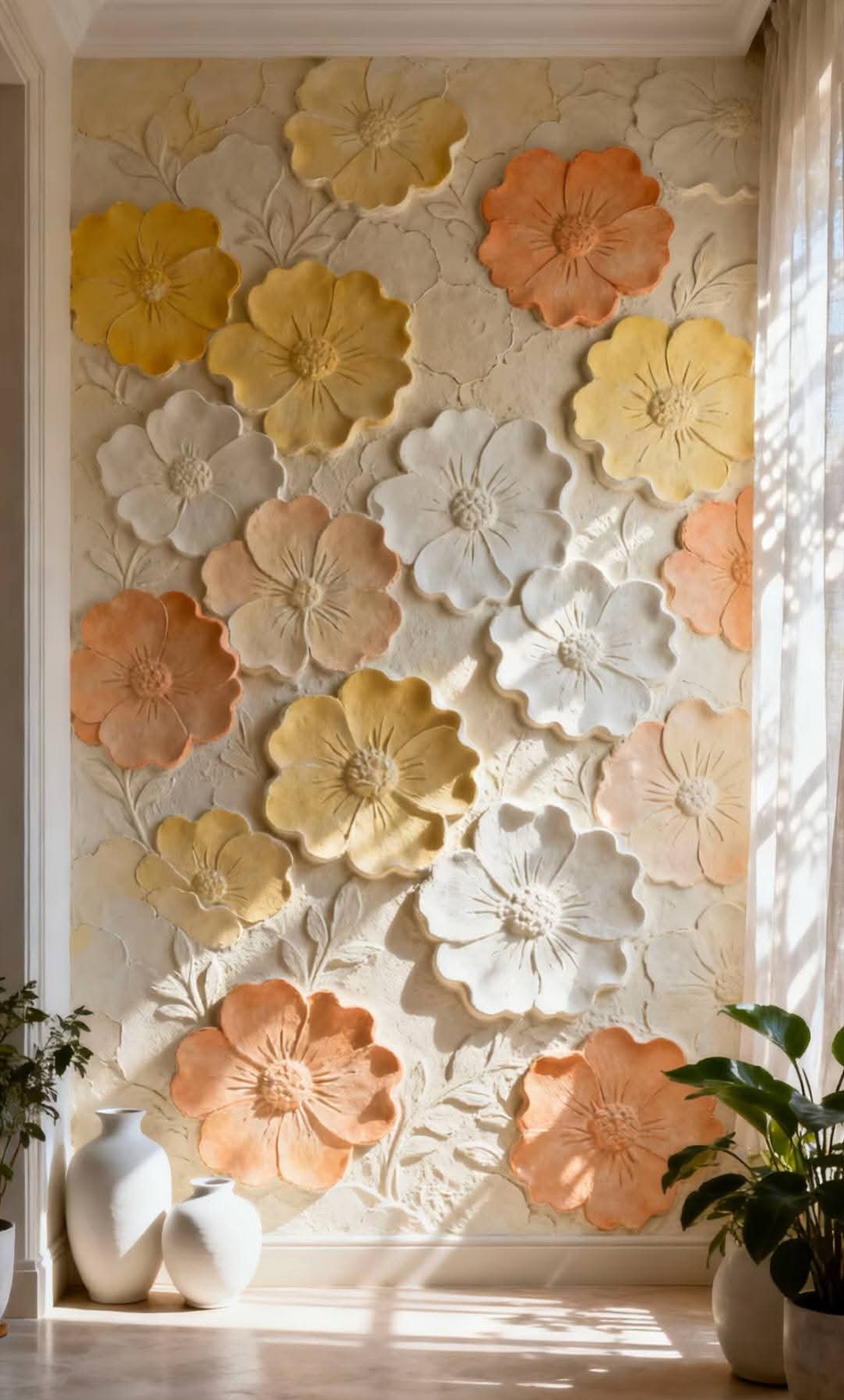 Flower mural art 