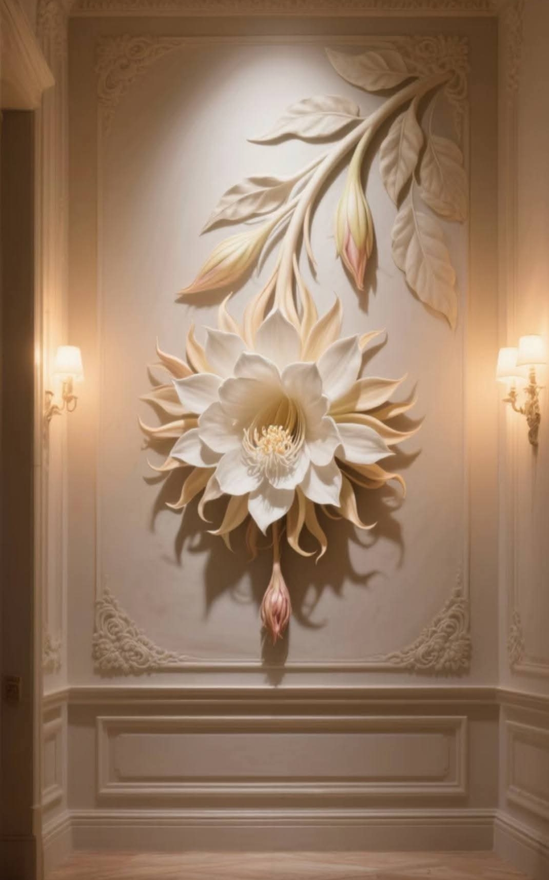 Flower mural art 