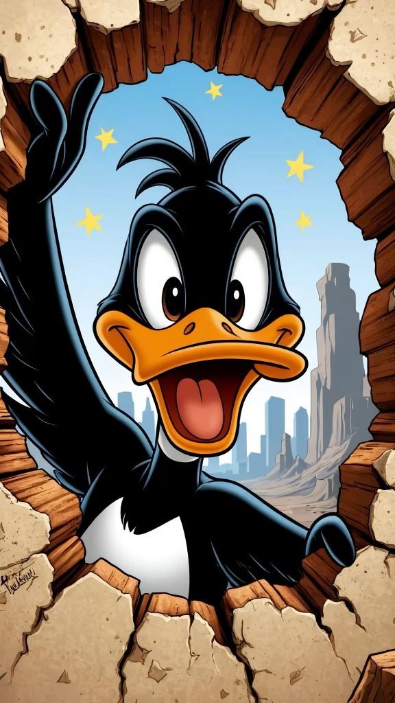 Duck cartoon art